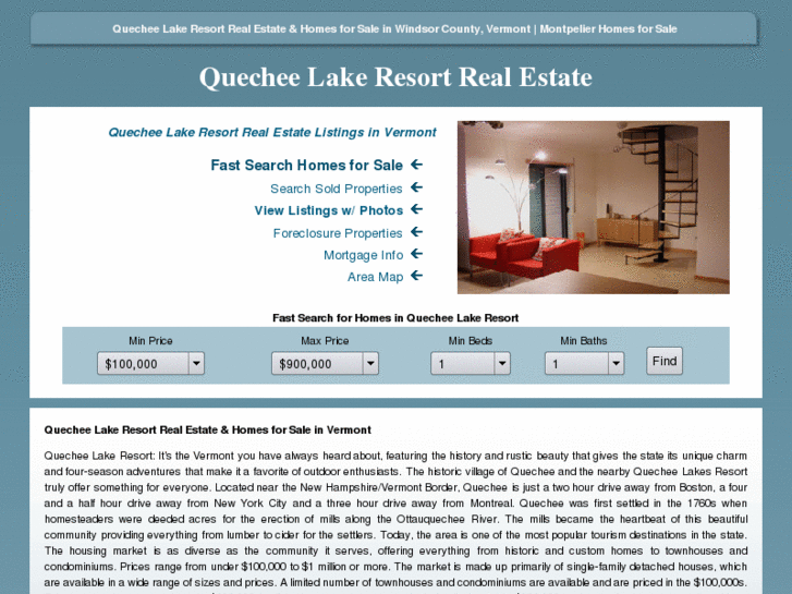 www.quechee-lake-resort-homes-for-sale.com