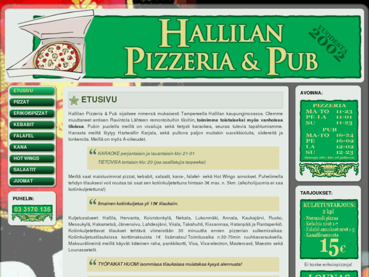 www.hallilanpizzeria.com