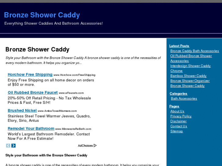 www.bronzeshowercaddy.org