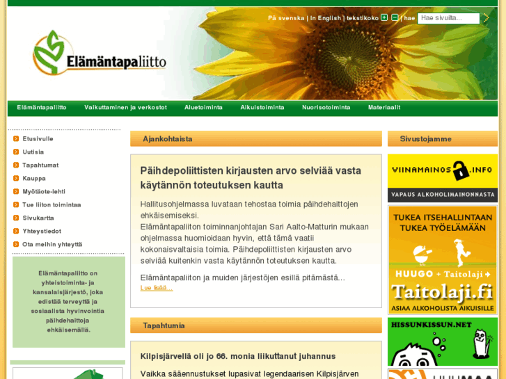 www.elamantapaliitto.fi