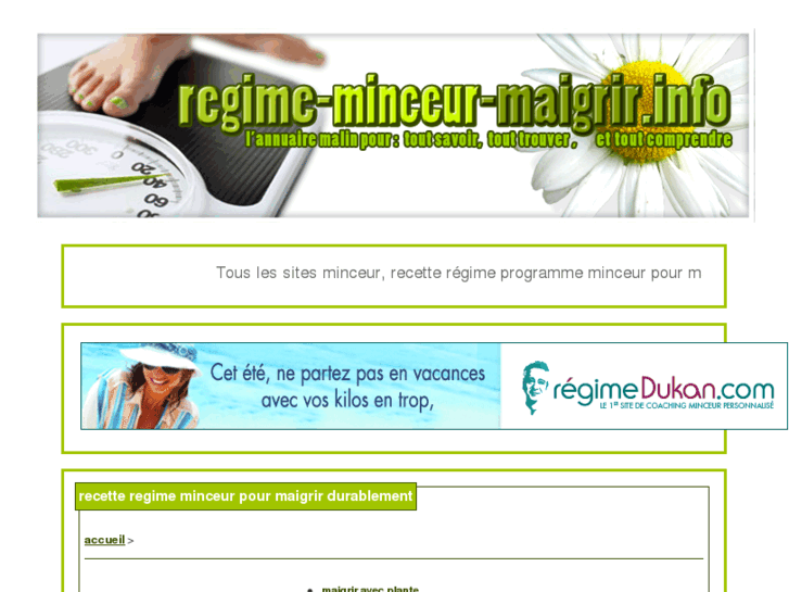 www.regime-minceur-maigrir.info