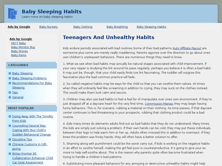 www.babysleepinghabits.net