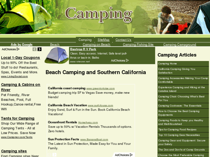 www.beachcampingandsoutherncalifornia.com