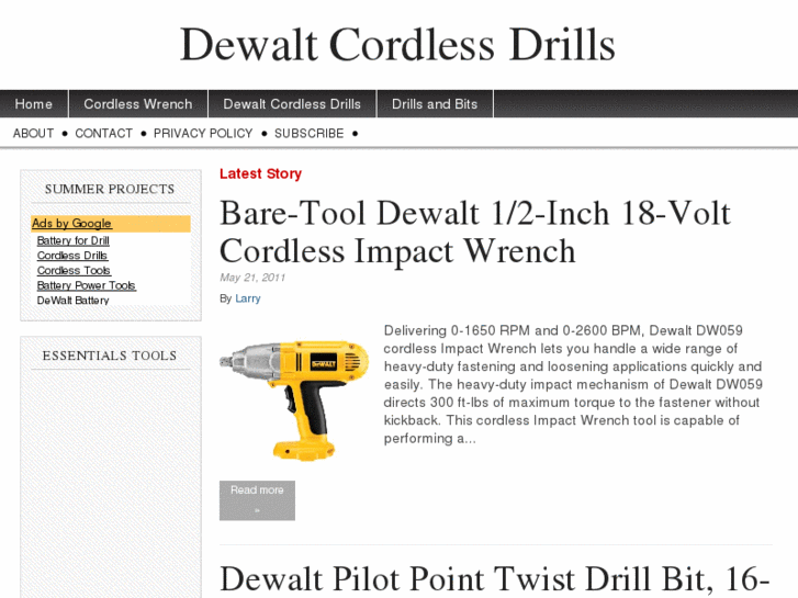 www.dewaltcordlessdrills.com