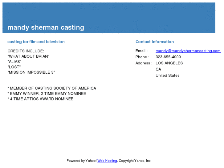 www.mandyshermancasting.com