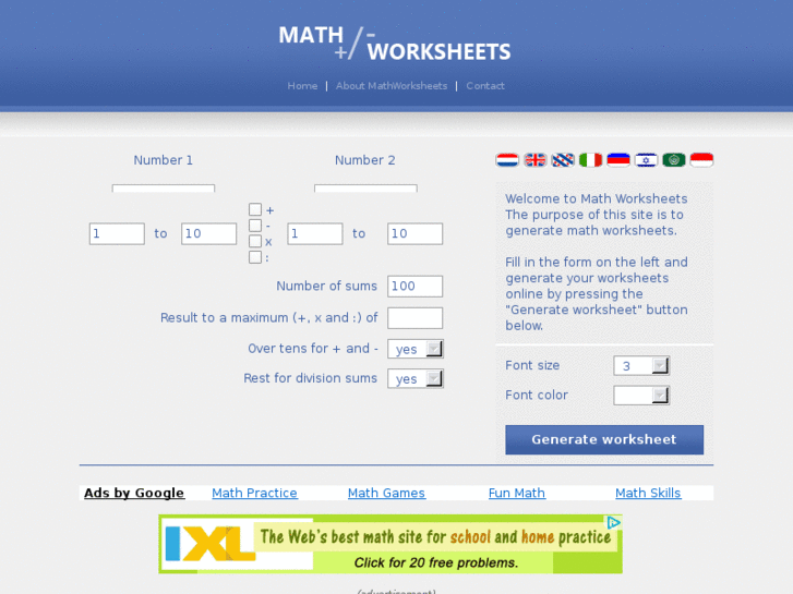 www.mathworksheets.eu