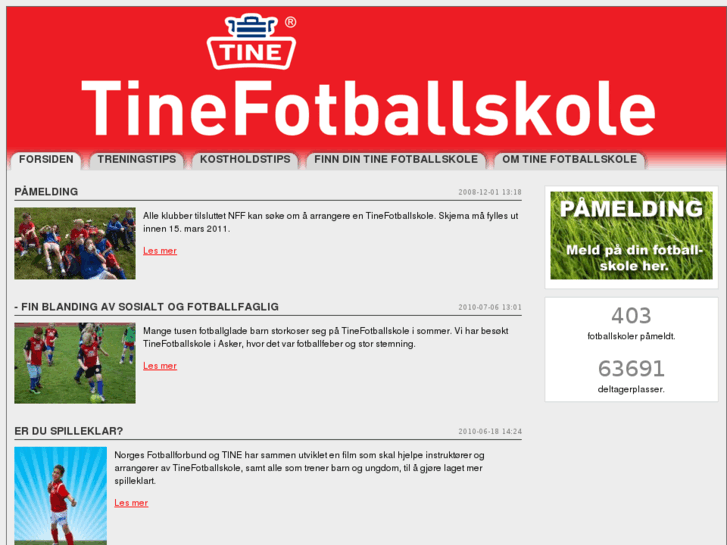 www.tinefotballskole.com