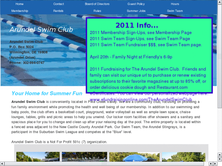 www.arundelswimclub.com