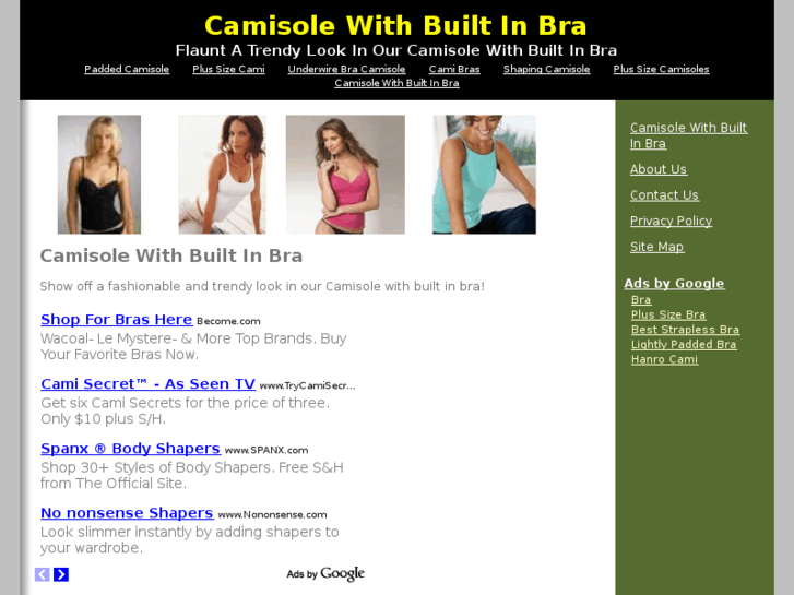 www.camisolewithbuiltinbra.com