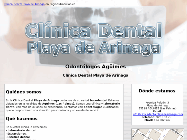 www.clinicadentalplayadearinaga.com