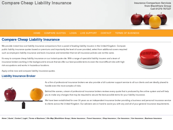 www.comparecheapliabilityinsurance.co.uk