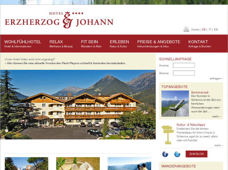 www.hotelerzherzogjohann.it