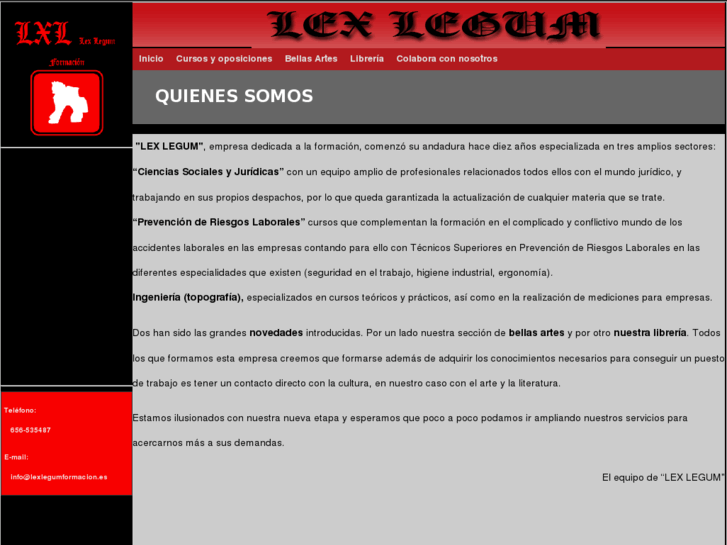 www.lexlegumformacion.es