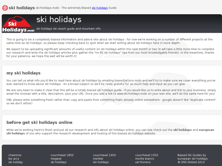 www.ski-holidays.mobi