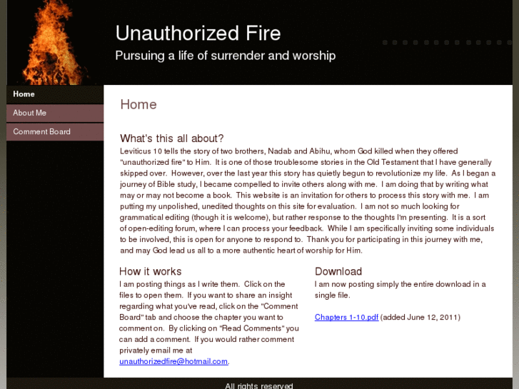 www.unauthorizedfire.com