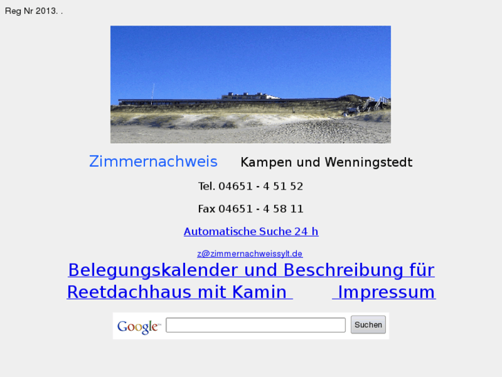 www.zimmernachweis-kampen.de