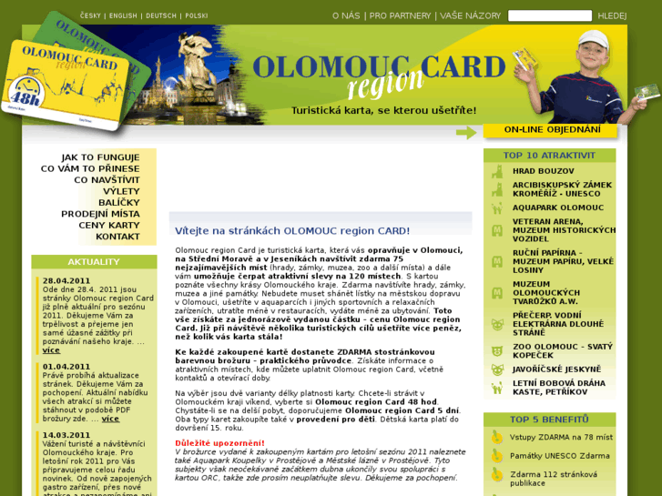 www.olomoucregioncard.cz