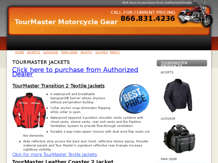 www.tourmasterjackets.com