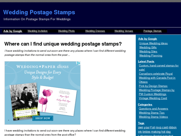 www.weddingpostagestamps.org