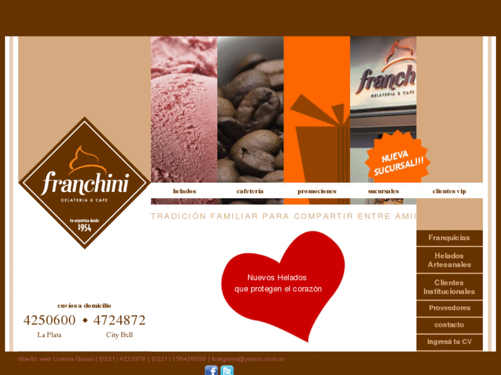 www.franchinihelados.com.ar