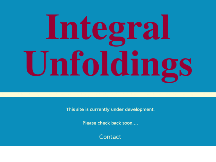 www.integralunfoldings.com