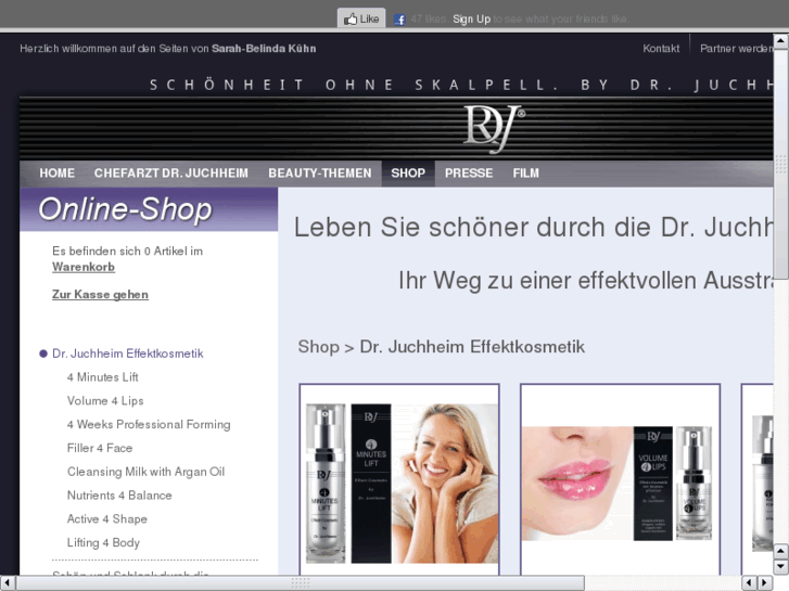 www.juchheim-cosmeticshop.com