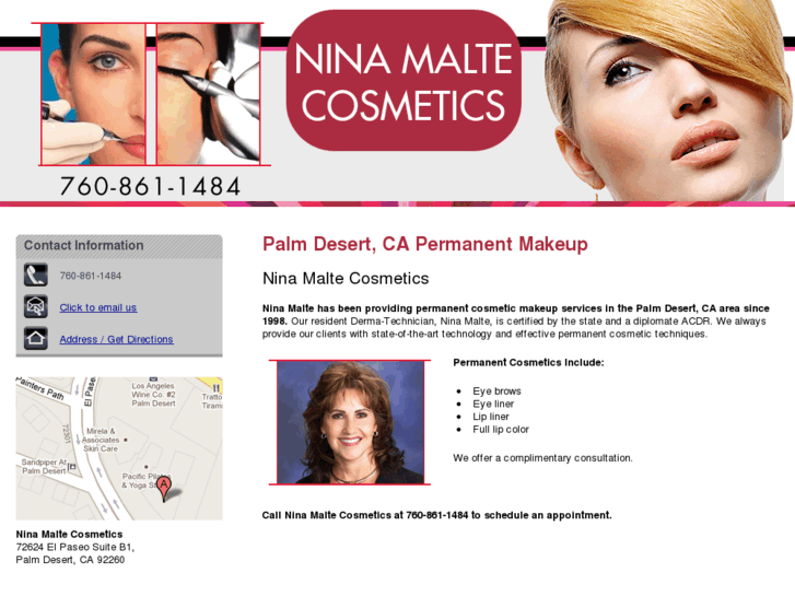 www.ninamaltecosmetics.com