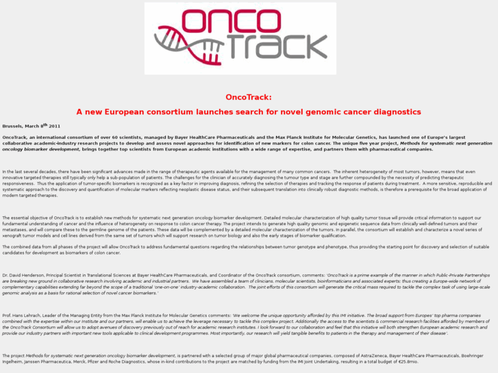 www.oncotrack.org