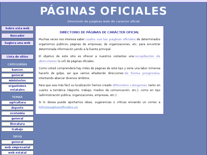 www.paginasoficiales.es