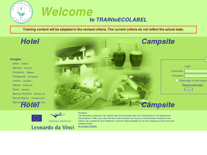 www.traintoecolabel.org