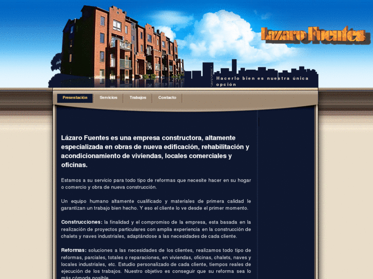 www.construccioneslazarofuentes.es