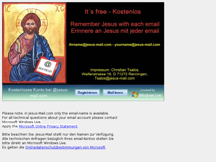 www.jesus-mail.com