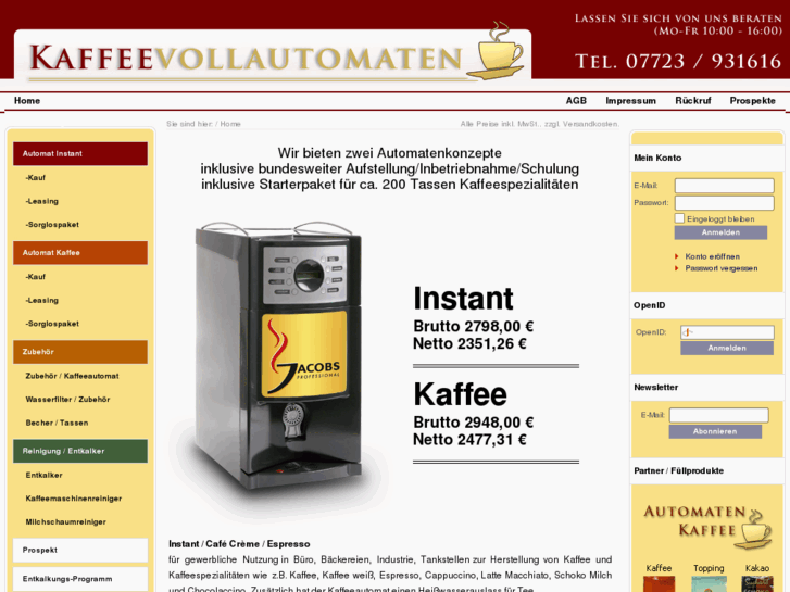 www.kaffeevollautomaten.de