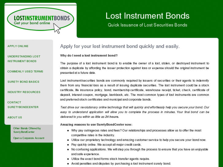 www.lostinstrumentbondcenter.com