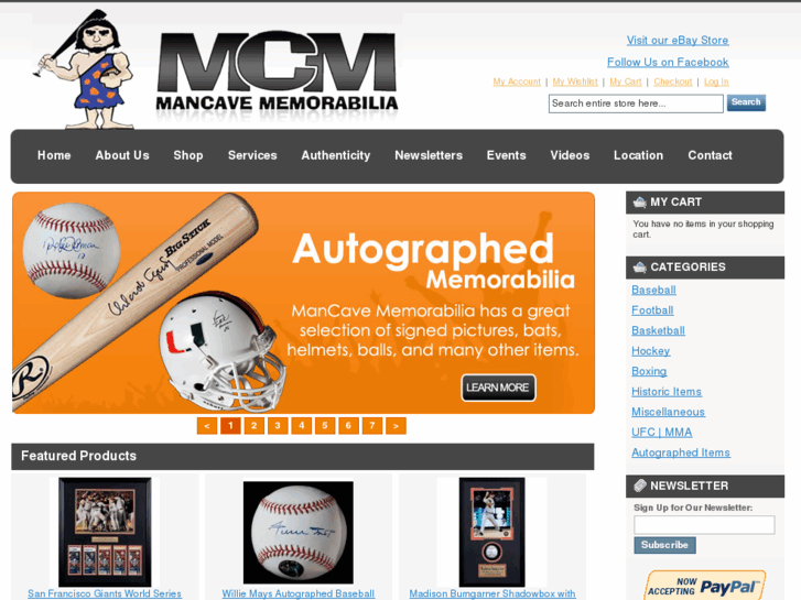 www.mancavememorabilia.net