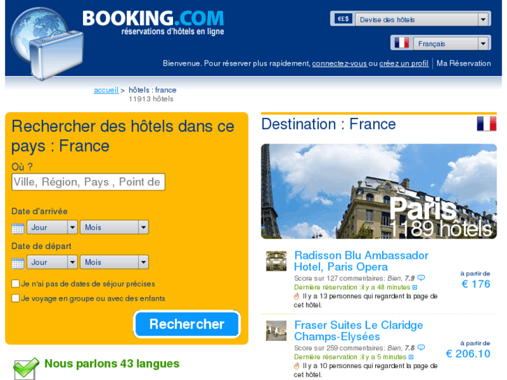 www.booking.fr