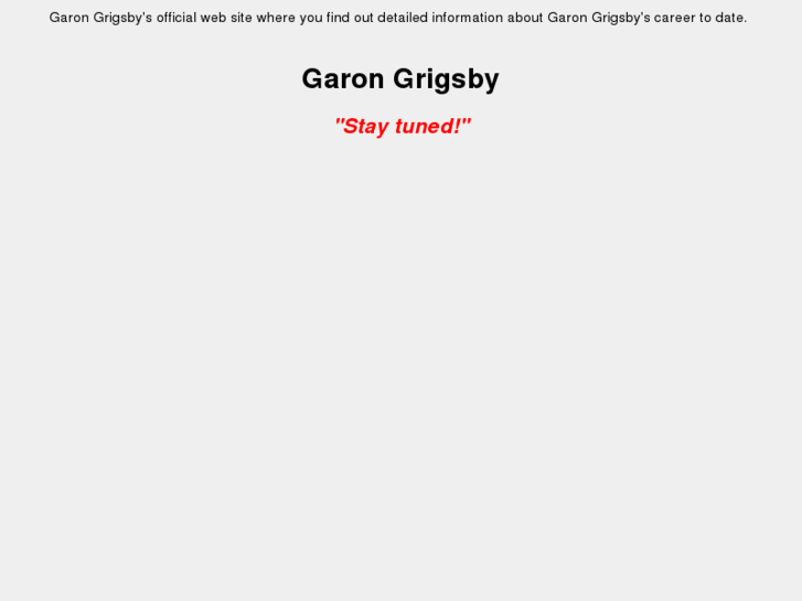 www.garongrigsby.com