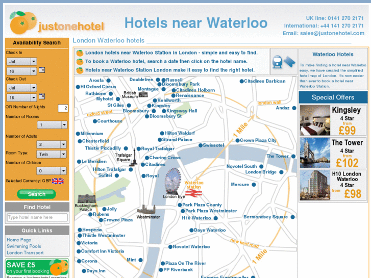 www.hotelsnearwaterloo.co.uk