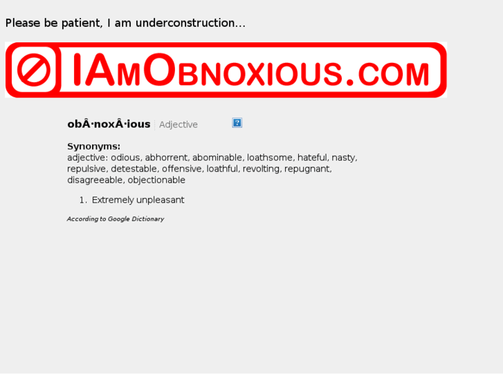 www.iamobnoxious.com