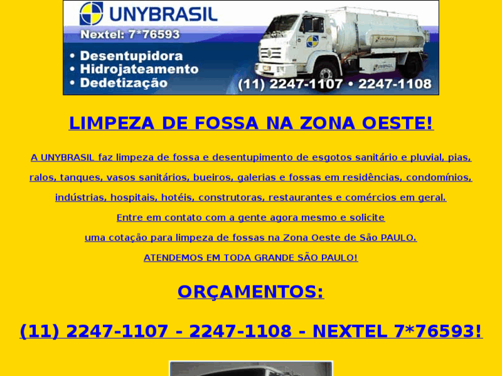 www.limpezadefossaoeste.net