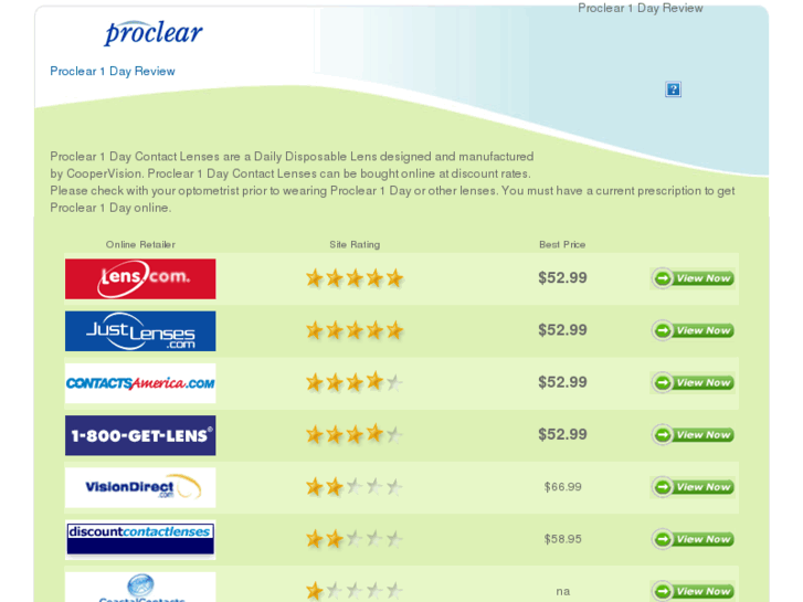 www.proclear1dayreview.com