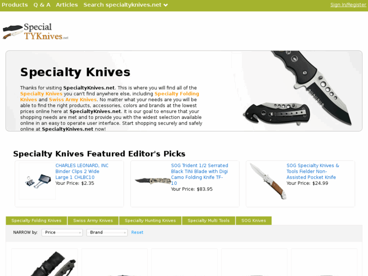 www.specialtyknives.net