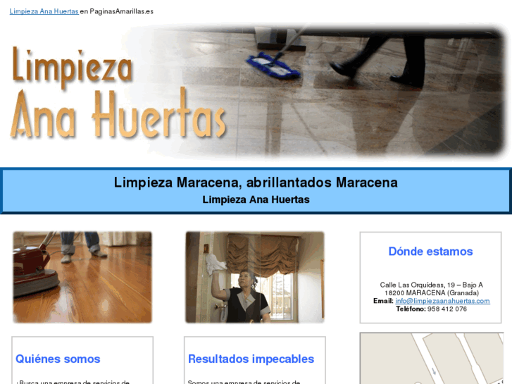 www.limpiezaanahuertas.com