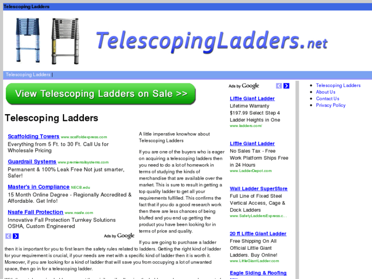 www.telescopingladders.net