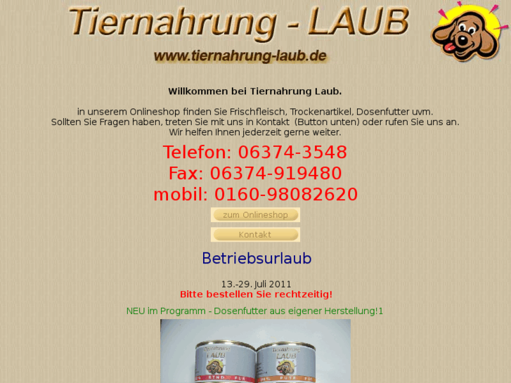 www.tiernahrung-laub.de