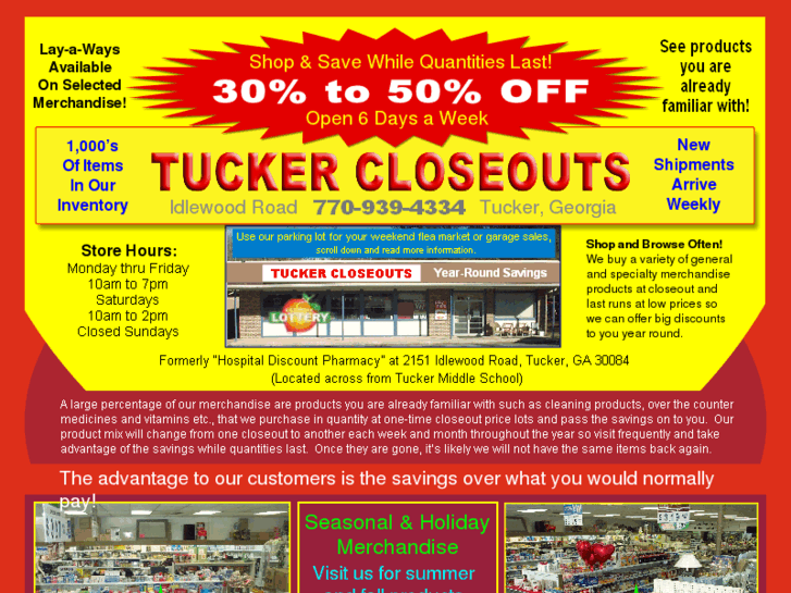 www.tuckercloseouts.com