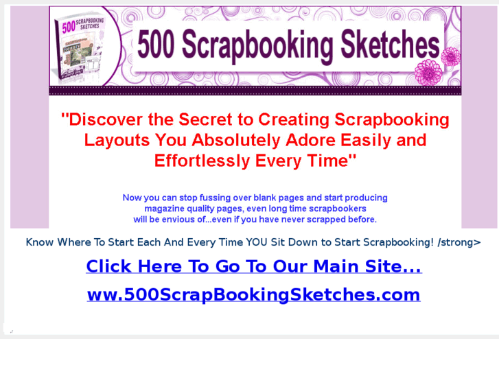 www.500-scrapbooking-scetches.com