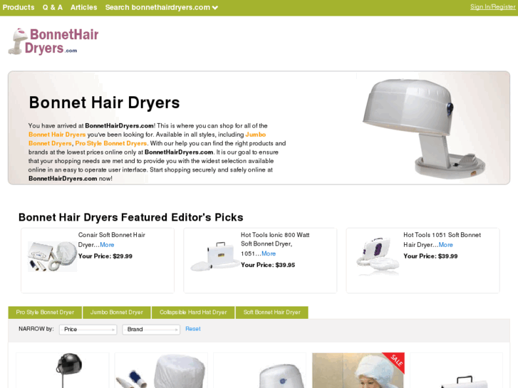 www.bonnethairdryers.com