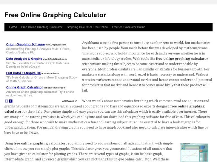 www.freeonlinegraphingcalculator.info