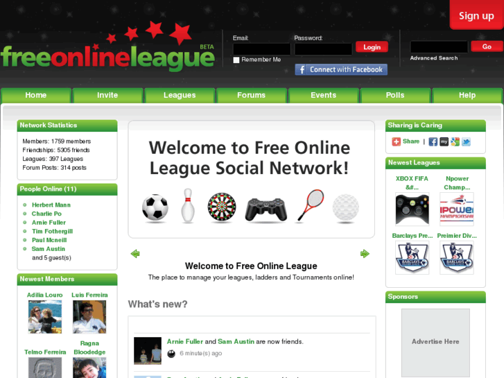 www.freeonlineleague.com